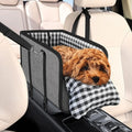 Anti Slip Center Console Dog Seat Universal Inner Seat Belt Height Increasing Seat Soft Pillow Cozy Pet Car Seat Road Trip