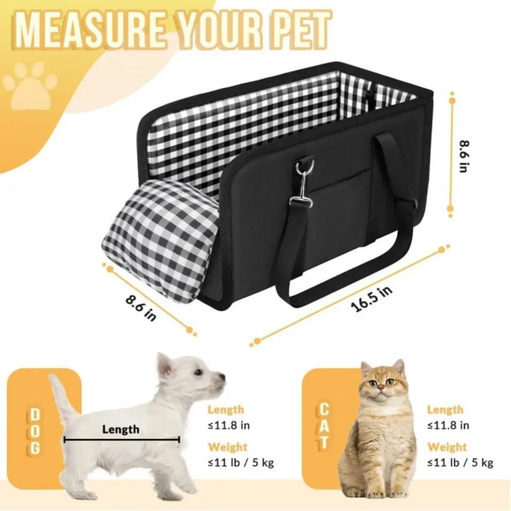 Anti Slip Center Console Dog Seat Universal Inner Seat Belt Height Increasing Seat Soft Pillow Cozy Pet Car Seat Road Trip