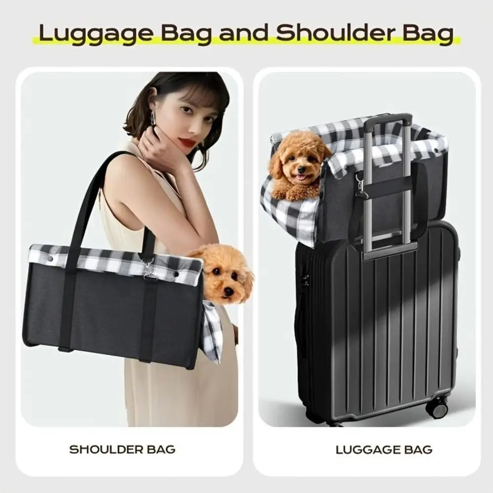 Anti Slip Center Console Dog Seat Universal Inner Seat Belt Height Increasing Seat Soft Pillow Cozy Pet Car Seat Road Trip